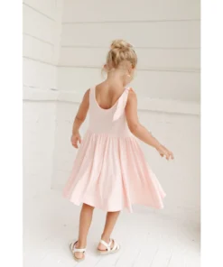 Lia + Lou Pink Twirly Tie Dress Dresses