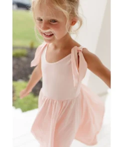 Lia + Lou Pink Twirly Tie Dress Dresses