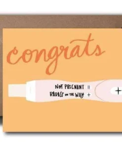 Black Lab Studio Badass On The Way Baby Greeting Card