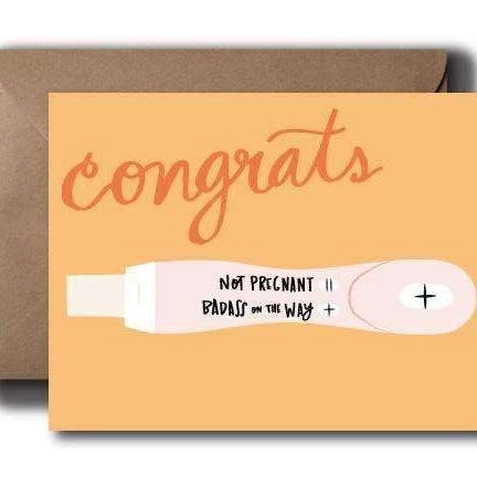 Black Lab Studio Badass On The Way Baby Greeting Card 3 Black Lab Studio Badass On The Way Baby Greeting Card