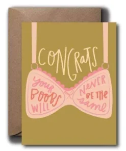 Black Lab Studio Party Time Boobs Will Never Be The Same Greeting Card