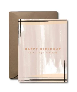 Black Lab Studio Lets Rage Until 9pm Birthday Greeting Card