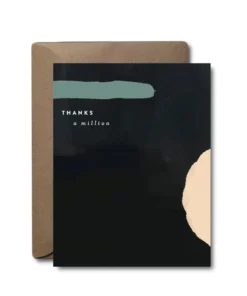 Black Lab Studio Thanks A Million Thank You Greeting Card Party Time