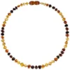 Powell's Owl Amber Baroque Rainbow Wave Necklace