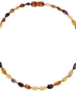 Powell's Owl Jewelry Amber Beans Multi Four Color Necklace