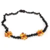 Powell's Owl Amber Gemstone Cherry + Honey Flower Necklace