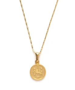 Amano Studio Tiny Zodiac Leo Gold Necklace