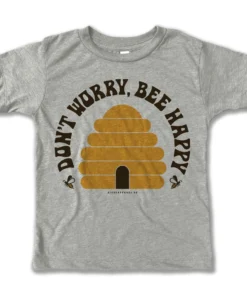 Rivet Apparel Bee Happy Heather Vintage Tee
