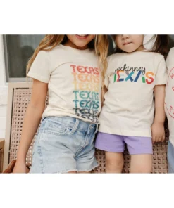 Morado Design Tops Texas Earth Tones Retro Repeat Natural Organic Tee