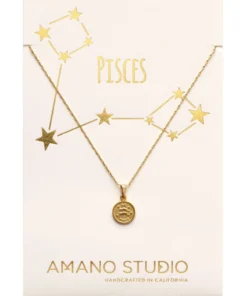 Amano Studio Tiny Zodiac Pisces Gold Necklace Necklaces