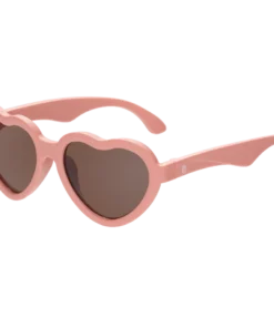 Babiators Can't Heartly Wait Mauve Light Pink Hearts Sunglasses Headwear
