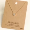 Fame Accessories Dog Paw Print Charm Necklace