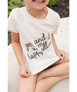 Morado Design Joss + J Happy Place Natural Organic Tee Tops