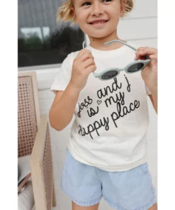 Morado Design Joss + J Happy Place Natural Organic Tee Tops