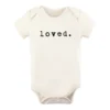 Tenth + Pine Loved Black + Natural Organic Onesie Bodysuits