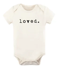 Tenth + Pine Loved Black + Natural Organic Onesie Bodysuits