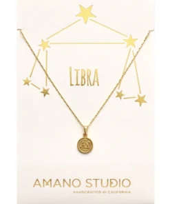 Amano Studio Tiny Zodiac Libra Gold Necklace