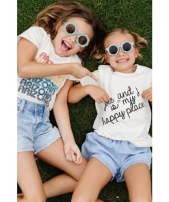 Morado Design Joss + J Happy Place Natural Organic Tee Tops