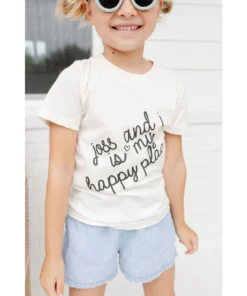 Morado Design Joss + J Happy Place Natural Organic Tee Tops