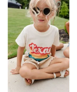 Morado Design Texas Bubble Repeat Natural Organic Tee