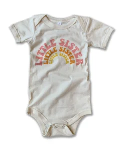 Rivet Apparel Little Sister Vintage Onesie Bodysuits