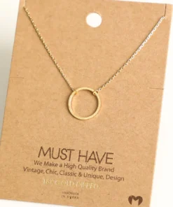 Fame Accessories Necklaces Ring Hoop Pendant Necklace