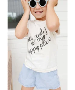 Morado Design Joss + J Happy Place Natural Organic Tee Tops