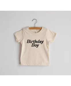 Gladfolk Birthday Boy Organic Cream Tee