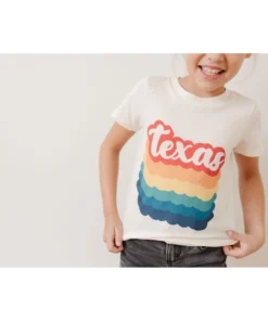 Morado Design Texas Bubble Repeat Natural Organic Tee