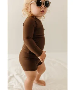 Joss + J Coco Brown Board Shorts Swim Suit