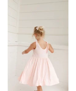 Lia + Lou Pink Twirly Tie Dress Dresses
