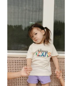 Morado Design Mckinney, Tx Rainbow Type Natural Organic Tee