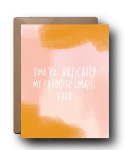 Black Lab Studio Favorite Couple Wedding Greeting Card