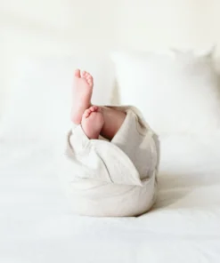 Goumi Kids Preemie + Newborn Storm Gray Bamboo Organic Gown