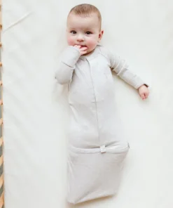 Goumi Kids Preemie + Newborn Storm Gray Bamboo Organic Gown