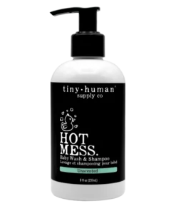 Tiny Human Supply Bath Goods Unscented Hot Mess Shampoo + Baby Wash