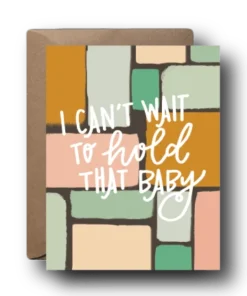 Black Lab Studio Party Time Can't Wait To Hold That Baby Greeting Card