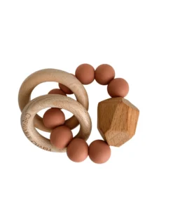 Chewable Charm Toys Zion Sand Silicone + Wood Hayes Teether