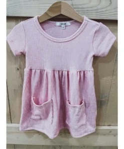 Lia + Lou Pink Stripes Pocket Dress Dresses