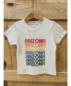 Morado Design Graphic Tees Arizona Retro Repeat Natural Organic Tee