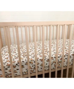 Joss + J Leopard Muslin Crib Sheet