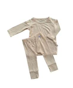 Joss + J Apricot Ribbed Bamboo Leggings