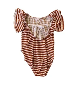 Joss + J Autumn Stripes Bamboo Flutter Sleeve Leotard