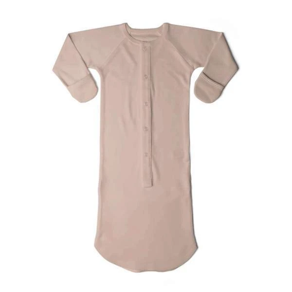 Goumi Kids Rose Bamboo Organic Gown 6 Goumi Kids Rose Bamboo Organic Gown