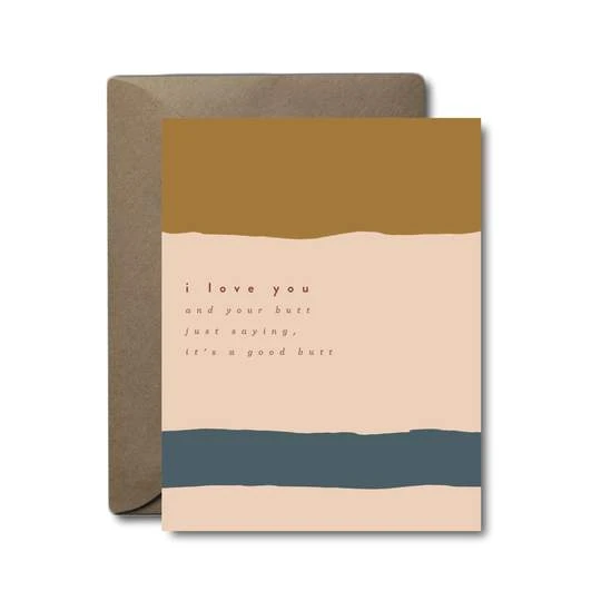 Black Lab Studio Good Butt Love Greeting Card 3 Black Lab Studio Good Butt Love Greeting Card