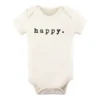Tenth + Pine Bodysuits Happy Black + Natural Organic Onesie