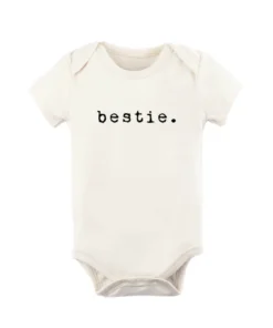 Tenth + Pine Bestie Black + Natural Organic Onesie