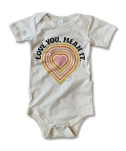 Rivet Apparel Love You Mean It Vintage Onesie