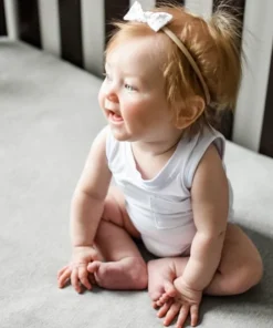 Little Bipsy White Tank Bodysuit Onesie Bodysuits