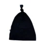 Joss + J Black Bamboo Knotted Infant Beanie 1 Joss + J Black Bamboo Knotted Infant Beanie